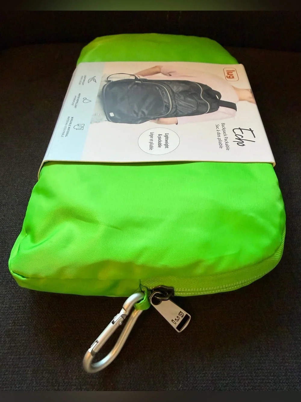 Lug Echo 2 Packable Backpack – Lime Green (Brights Neon)